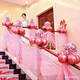 
Yonghuan wedding supplies wedding room layout stairs handrails drawing flower red yarn veil balloon decoration set wedding scene 9901 set meal