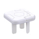 Xincong children's anti-shock socket protective cover baby plug hole protective cover switch plate jack power supply safety plug white - 20 pieces, two holes and three holes, 10 each