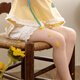 
LUSON Little O Bao Children's Clothing Baby Heavy Industry Full Embroidery Little Daisy Dress Women's Summer 2025 Girls' Lace Puffed Princess Skirt