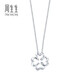 Chow Sang Sang (CHOW SANG SANG) platinum necklace love secret four-leaf clover necklace 81599N 45 cm