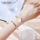 Colevkie Women's Day Geburtstagsgeschenk für Mädchen, um ihren Freundinnen, Bestie, Mutter, Freundin praktisches Gefühl 9215 Silberschale, weißer Diamant [ + Geschenkbox -Set + Armband +