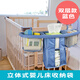 Bolsa de almacenamiento de cunas multifuncional bolsa colgante de la cama de la cama de la cama de almacenamiento de la bolsa de almacenamiento de la cama de almacenamiento de gran capacidad lavable (modelo de una sola capa)