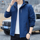 Woodpecker (TUCANO) 2025 new windproof jacket men's hood-removable windbreaker outdoor casual jacket sports jacket 6628 [white] XL [125-140Jin [Jin equals 0.5 kg]]