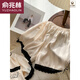 俞兆林（YUZHAOLIN）冰丝睡衣女夏天短袖短裤女士2024年新款夏季性感套装仿真绸家居服 #YX-9214 M [75-98]斤