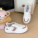 Chaussures féminines Huili Chaussures blanches mignonnes mignonnes Sweet épaisses pour femmes en automne et hiver polyvalent chaussures décontractées pour les étudiants chaussures de sport vin blanc rouge 36