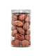 Ouoety Plastikglas Haustiernahrungsqualität versiegelte Flasche mit schwarzem Deckel verdickte transparent runde Weite Mund Snack Verpackung Eimer 5,5*8,5 cm16 g Schwarzer Deckel 1098 Stücke
