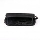 Kangourou (kangourou) Sac en cuir d'embrayage pour hommes, portefeuille de coupons, sac à main de carte à carte à vaches de vache, sac clé, sac à main, noir
