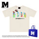Medm2025SS Spring T-Shirt Letter Trendy Marke Bunte Graffiti-INS Kontrastierende Sommer-Sommer-Druck loser Hip-Hop-Paar schwarzer DDM854 m (Empfohlen 100-130jin [Jin ist gleich 0,5 kg])