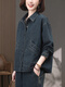 AEMAPE high-end short denim jacket for women 2025 spring and autumn new casual and versatile design middle-aged European jacket top denim blue M suitable for weight of 118 Jin [Jin equals 0.5 kg]