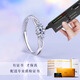 BOEAY Diamond Ring One Carat Knot Proposal Ring Moissanite Diamond Ring Women's Sterling Silver Zhongjiujiu 520 Valentine's Day Gift Shipped from Qicang Qingsi/Diamond Ring Gift Box