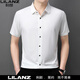 
Lilang men's mulberry silk short-sleeved shirt 2025 summer casual middle-aged men's business traceless high-end shirt thin black 15816 S 165/84A (suitable for weight 90-120 Jin [Jin equals 0.5 kg])