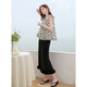 Three Color 2025 Summer New Elegant Skirt Organya Spliced Lace Straight Skirt Slit Long Skirt M Classic Black M