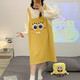 Autumn and winter cartoon long-sleeved loose home clothes pajamas women's nightgowns women's yellow nightgowns (J16857-18) M women (recommended 75-95Jin [Jin equals 0.5 kg])