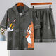 Zitronen-Slim-Herren-Pyjamas kurzärmeliger Sommer Thin Student Cartoon Teenager Sommer Lose Plus Size Jin [Jin entspricht 0,5 kg] Home Clothing Set 6627 [Set] V M [Vorschlag 80-100 Jin [Jin gleich 0,5 kg]]]