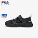 Fila Fila Children's Shoes Sandals 2025 Summer New Men's and Women's Baotou Breathable Velcro Sneakers Black-BK 33