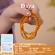 Dara 925 sterling silver beeswax bracelet new Chinese style old wax bracelet 5-6mm about 30 pieces as a Chinese Valentine's Day gift for your girlfriend