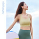 
Common sage yoga elegant cross beautiful back one cup BRA sports fitness breathable lingerie women's top FY14110 Bason Green M