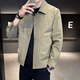 Li Ning's Autumn and Winter New Men's Workwear Casual Stand Collar Jacket Coat Loose Casual Sports Jacket Coat Men's Green L Li Ning's Autumn and Winter New Men's Workwear Casual Stand Collar Jacket Coat Loose Casual Sports Jacket Coat Men's Green L