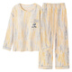 Kommandant Xiong Frühling und Herbst Langarm großer Pyjama-Set für Frauen mit Brustpolstern integrierter Sommer- und Winter-Hausbaumwolle können externe HRY1049 Eins Größe M-Code sein (vorgeschlagen 75-95 Jin [Jin gleich 0,5 kg]))
