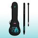 
enya NOVA U Hatsune Mikulele Carbon Fiber Uklili Beginners Boys and Girls Children Small Guitar 23 Inch Hatsune Mikulele Blue