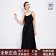纳维凯尔（Navigare）意大利小帆船新款吊带连衣裙女士休闲修身裙子速干小黑裙 0979暗夜黑 S