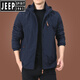 JEEP SPIRIT charge jacket men spring and autumn men outdoor American windproof waterproof windbreaker men men autumn sports jacket khaki 9898 plus velvet model M