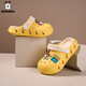 Babudou Children's Crocs 2025 Summer New Style Sandals for Boys and Girls, Comfortable Soft Sole Non-Slip Children's Sandals HBL8016/Yellow 17 cm inner length/Suitable for 5 years old
