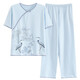 2025 Neue Baumwollpyjamas für Frauen Sommer kurzärmelig chinesischer Stil süße Sommer-Kumpel-Hose Cartoon Casual Home Clothing 9905 m [80-100jin [Jin ist gleich 0,5 kg]]