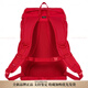 SupremeFW24Week124L patch cover opening and closing backpack men and women same style couple model red red