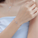 Lukfook Jewelry Platinum Bracelet Ice Butterfly Yingmeng Platinum 950 Crushed Ice Butterfly Bracelet Price Approximately 2.52 grams
