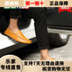 Katile crocodile men's shoes breathable casual leather shoes for men's genuine leather soft sole business driving bean doodle shoes for men black 16782 standard leather shoe size 37