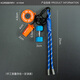 Korsberry Keychain Costa Fitness Bag Dumbbell Decoration Power Men and Women High apariencia Azul Naranja-MIU Twisted Ring Rope