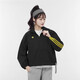 阿迪达斯 （adidas）女款休闲运动夹克宽松梭织F风连帽外套HE7953官方旗舰正品 HE7953黑黄笑脸 M