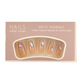 My seven-day hand-wearing nail tablets wholesale medium-length Aurora temperature glass diamond nail art finished nail patches BY1047 crystal purple butterfly phototherapy glue model