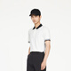 
Jinba Men's Clothing (K-Boxing) Business Casual Color Block Knitted Short Sleeve Polo Shirt Men's BTTR1392 White L