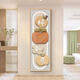 Sanqi Tiger Persimmon Persimmon Ruyi Veranda Uhr Hängende Malerei Creme -Stil -Korridor -Dekoration Languhr Walluhr 2025 Neues Modell SXS3887 Vertikale Version 30*90 cm vielseitiger schwarzer Rahmen + wasserdichte Ölmalerei