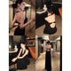 T Apocalypse Century Design Rückenless reguläres Rockkleid Frauen Sommer Royal Schwester Stil Schlanker Kleid Langer Rock Schwarzes Temperament A-Line-Rock Kleid alle Größe