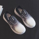 Huili Senior Shoes Shoes para hombres cómodos zapatos casuales de mediana edad y ancianos zapatos de papá transpirables zapatos de madre kgh1477 blanco y negro 39