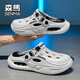 Senma Senma Hole Shoes Men usa sandalias sin deslizamiento de suela suave para hombres en verano para hombres Sports de playa de deportes casuales 2025 Nuevo modelo [Versión ultraal] Mi Brown 40 [40-41 mismo tamaño]