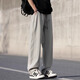 Pantalon occasionnel de pic pour hommes 2025 Tendance d'été Pantalon droit de soie pantalon droite pour hommes adolescents drapage polyvalent pantalon haut de gamme pour hommes 6636 Green militaire 3xl recommandé 165-180jin [Jin est égal à 0,5 kg]
