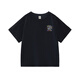 Bannière Little Pig (PEPCO) [7A Vêtements parent-enfant antibactériens] 25 Summer Breatch Controutfoux Couvre-manches peignées Coton Fireworks Match T-shirt Black 175
