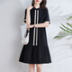 Vestido de marca de alta gama LISM Light Luxury con alta gama 2025 Summer NUEVO Producto Nuevo Producto Ligero Mulberry Silk Women's College Style Mella M (90-105Jin [Jin equivale a 0.5 kg])