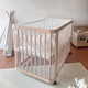 Baby crib anti-mosquito net baby free installation anti-mosquito cover universal folding full-cover encrypted mesh effectively prevents mosquitoes white jacquard style-encrypted mesh 110*65*70cm