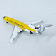 1:500布兰尼夫国际航空波音727-100客机N7271飞机模型合金成品