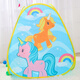 Chaosihui-Kinderzeltspielzeug Prinzessin-Raum-Spiel Haus Baby kann falten und schnell durch die Hütte treten tragbarer Kinderzelt Pink Pegasus-Poup
