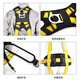 Ceinture de sécurité de l'énergie éolienne Golmud Electricien High Aerial Work Outdoor Anti-Fall Five Point Safety Corde Set GM897 F-7 Small Aluminium Hook 1,8 mètres