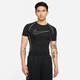 Nike NIKE men's short-sleeved round neck T-shirt, sports and casual tights, DD1993-011 black L