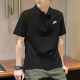 耐克（NIKE）短袖T恤男装夏季新款运动服跑步健身训练针织透气翻领POLO衫 FN3895-010刺绣LOGO/纯棉 S