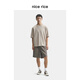 Schöner Reis 25 Sommer neues Produkt 270 g Fuß Oberschenkelschlitztextur Lose Strick Shorts NHX12102 Brown 270g s