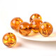 DL 1998 Fat Donglai same style amber single bead natural beeswax amber loose bead amber round bead bracelet bead with bead bracelet size about 10mm 1 piece